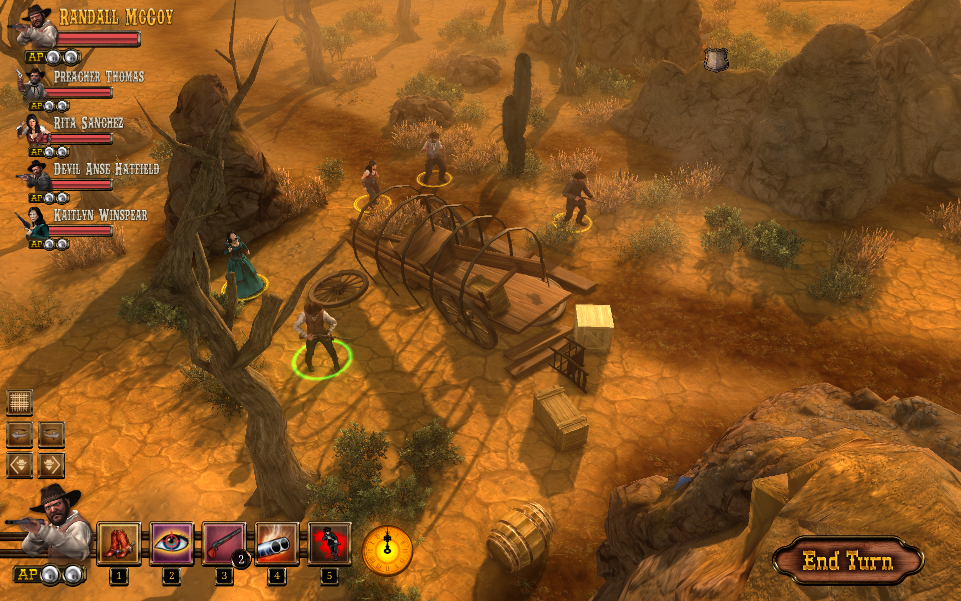 imagem do jogo The Feud: Wild West Tactics 3