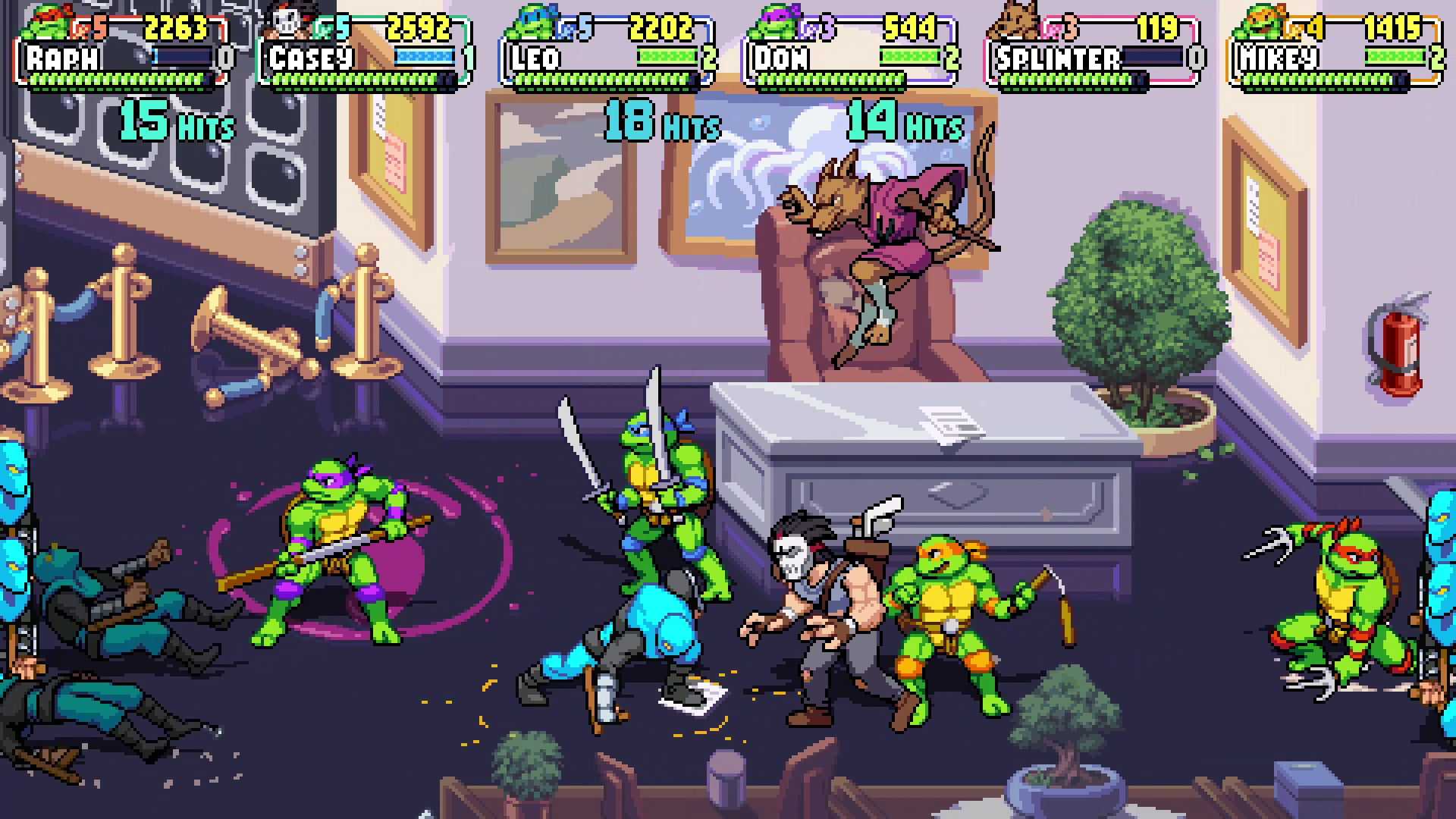 imagem do jogo Teenage Mutant Ninja Turtles Shredders Revenge 3