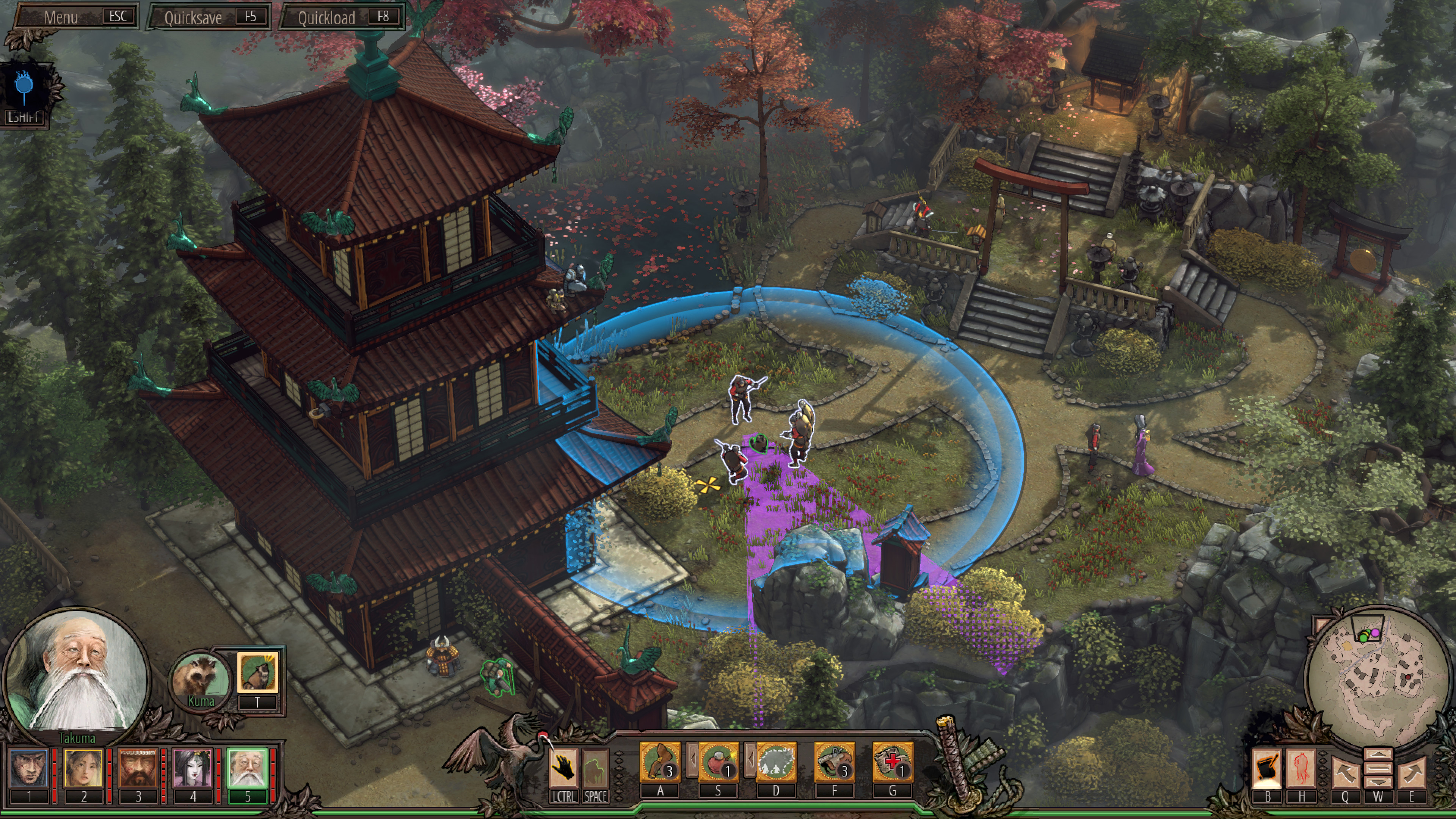 imagem do jogo Shadow Tactics: Blades of the Shogun Aikos Choice 3